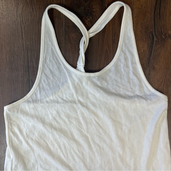 Victoria Secret Ivory Back Twist Tank SZ SM - Picture 2 of 4